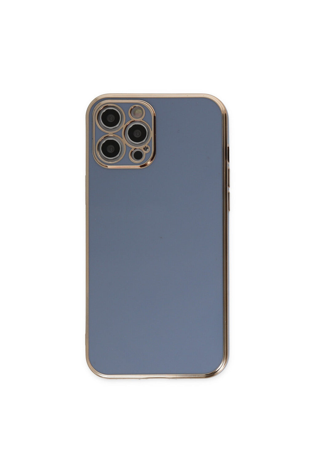 Apple iPhone 12 Pro Uyumlu Kılıf Volet Silikon - Mavi
