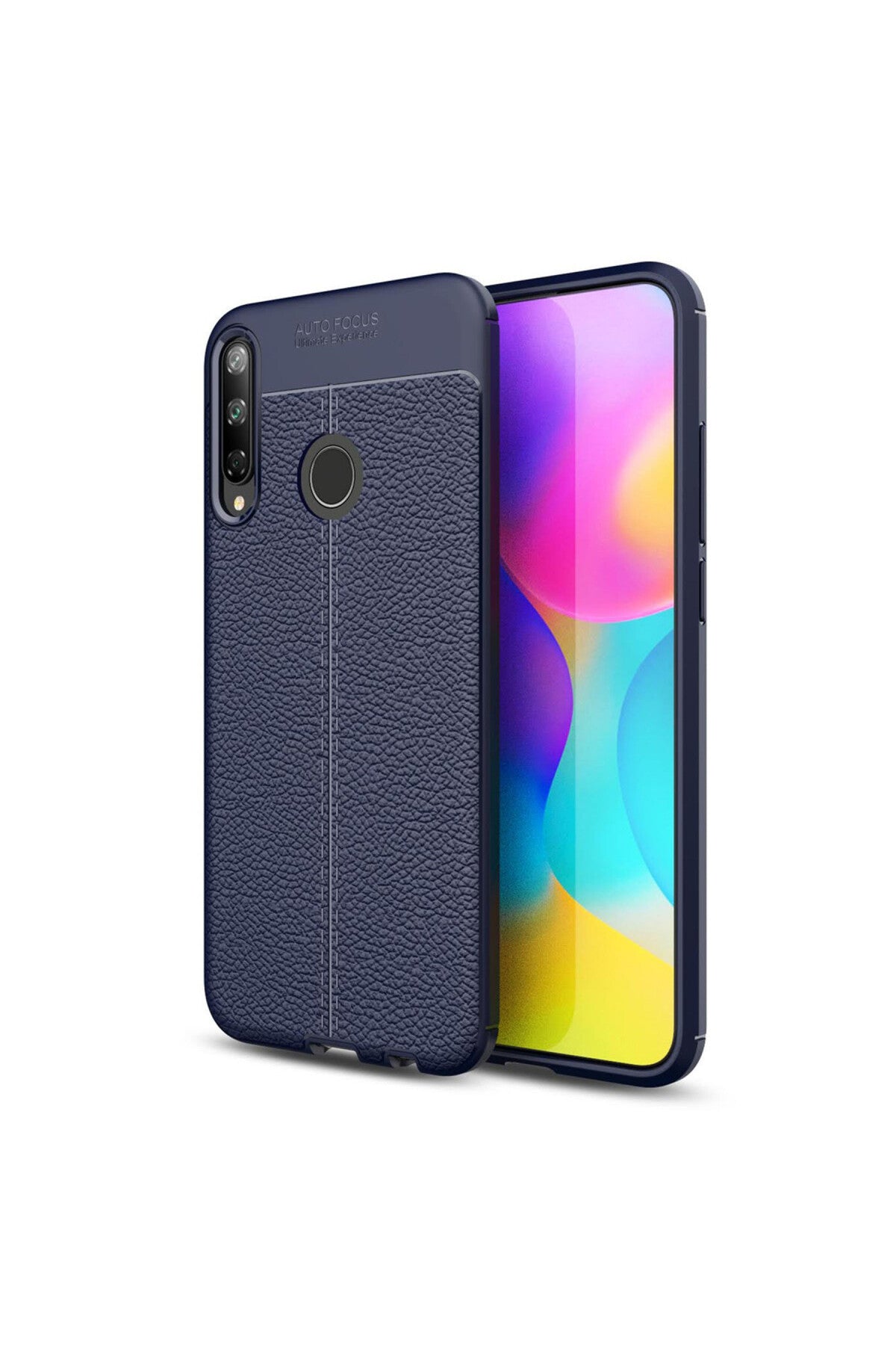 Huawei P40 Lite Uyumlu E Kılıf Auto Focus Kapak - Lacivert