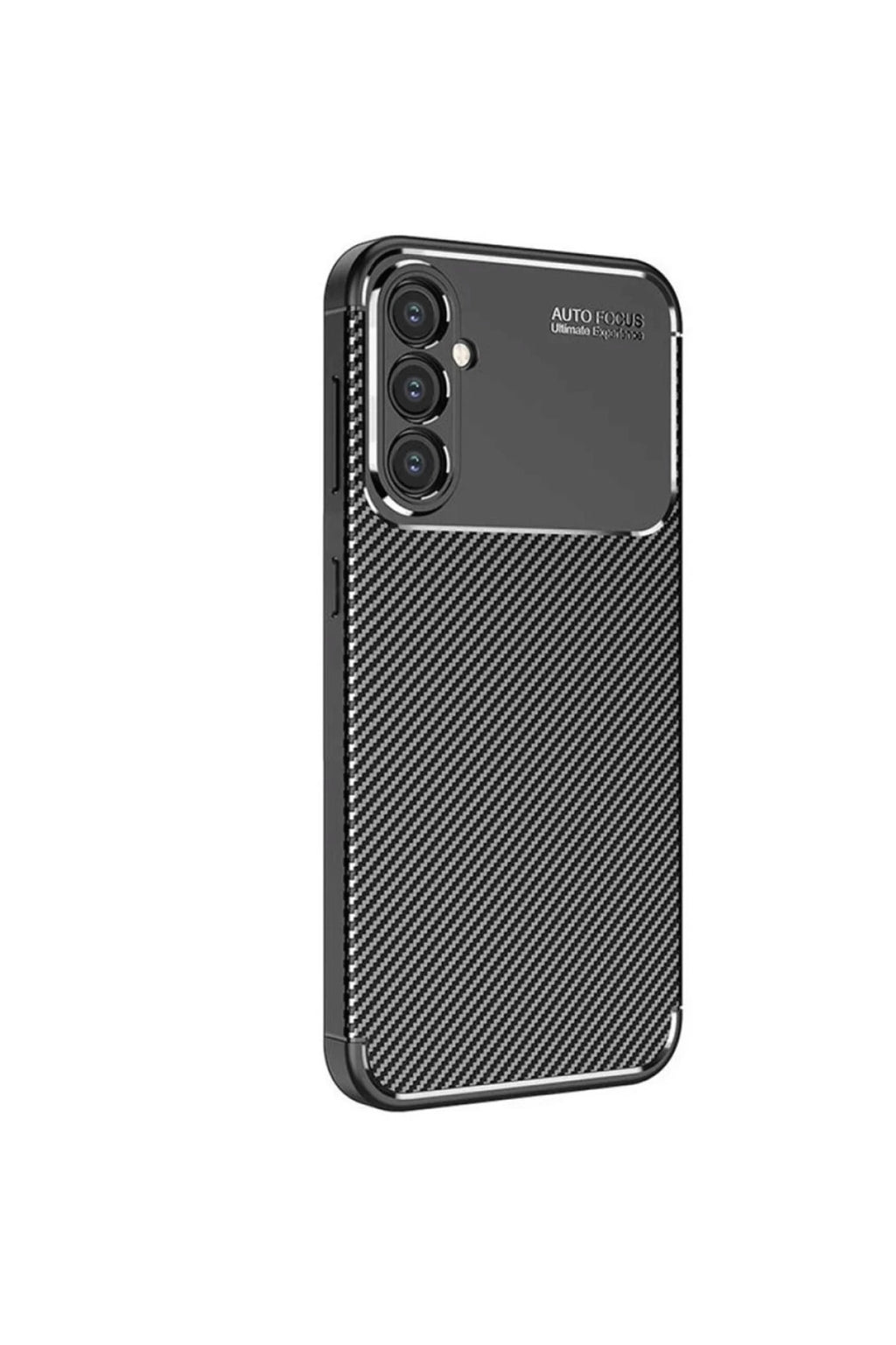 Samsung Galaxy S25 Uyumlu Kılıf Auto Focus Karbon Kapak - Siyah