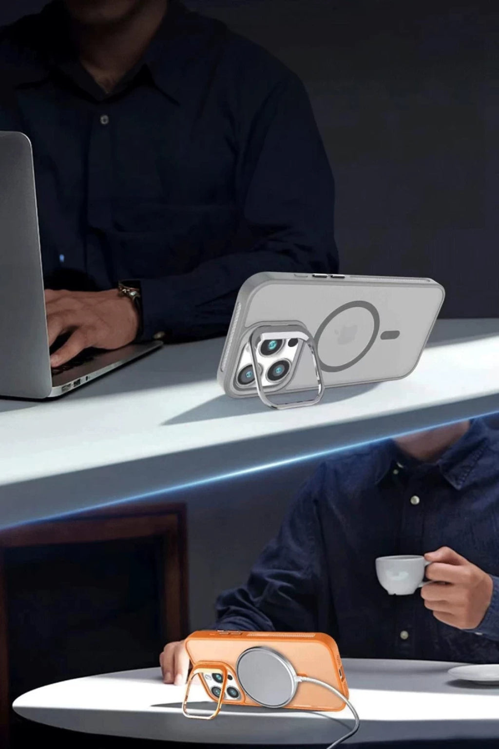 Joko Apple iPhone 16 Uyumlu Flet Lens Magsafe Kapak - Siyah