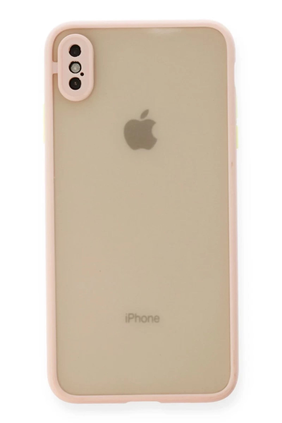 Apple iPhone XS Max Uyumlu Kılıf Montreal Silikon Kapak - Pembe