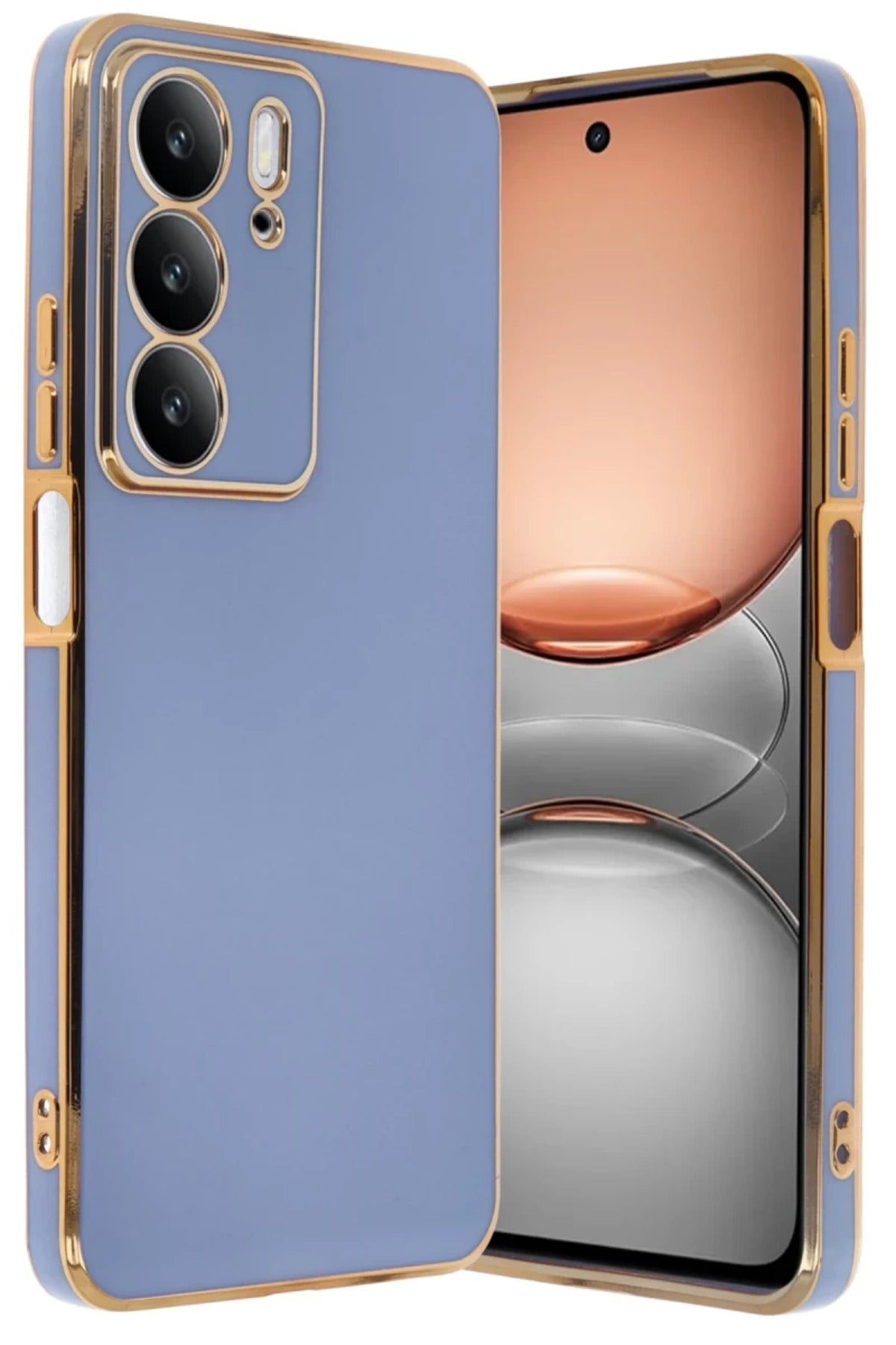 Realme C75 4G Uyumlu Kılıf Volet Silikon - Mavi
