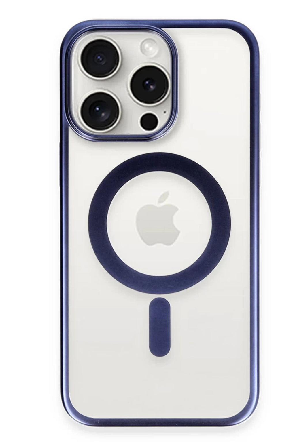Apple iPhone 15 Pro Max Uyumlu Kılıf Erozi Magsafe Kapak - Lacivert