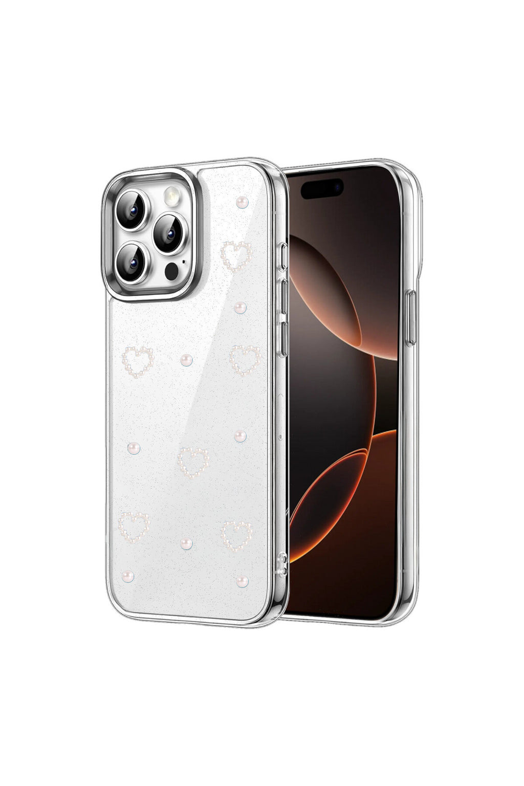 Apple iPhone 15 Pro Uyumlu Fiyonk Desenli Kapak - Desen 10