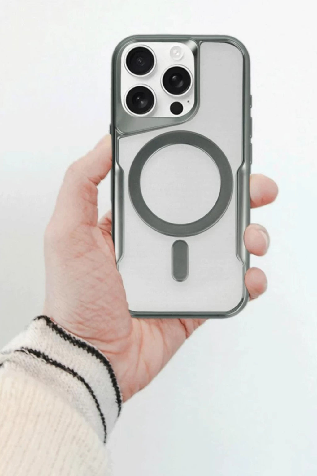 Apple iPhone 14 Pro Uyumlu Kılıf Boyi Magsafe Silikon Kapak - Siyah