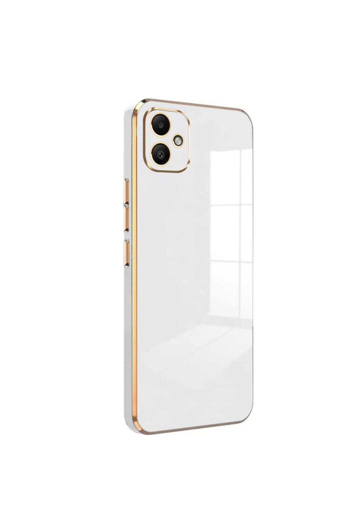Samsung Galaxy A05 Uyumlu Kılıf Volet Silikon - Beyaz