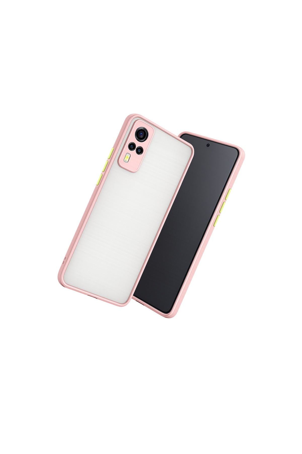Vivo Y53S Uyumlu Kılıf Montreal Silikon Kapak - Pembe