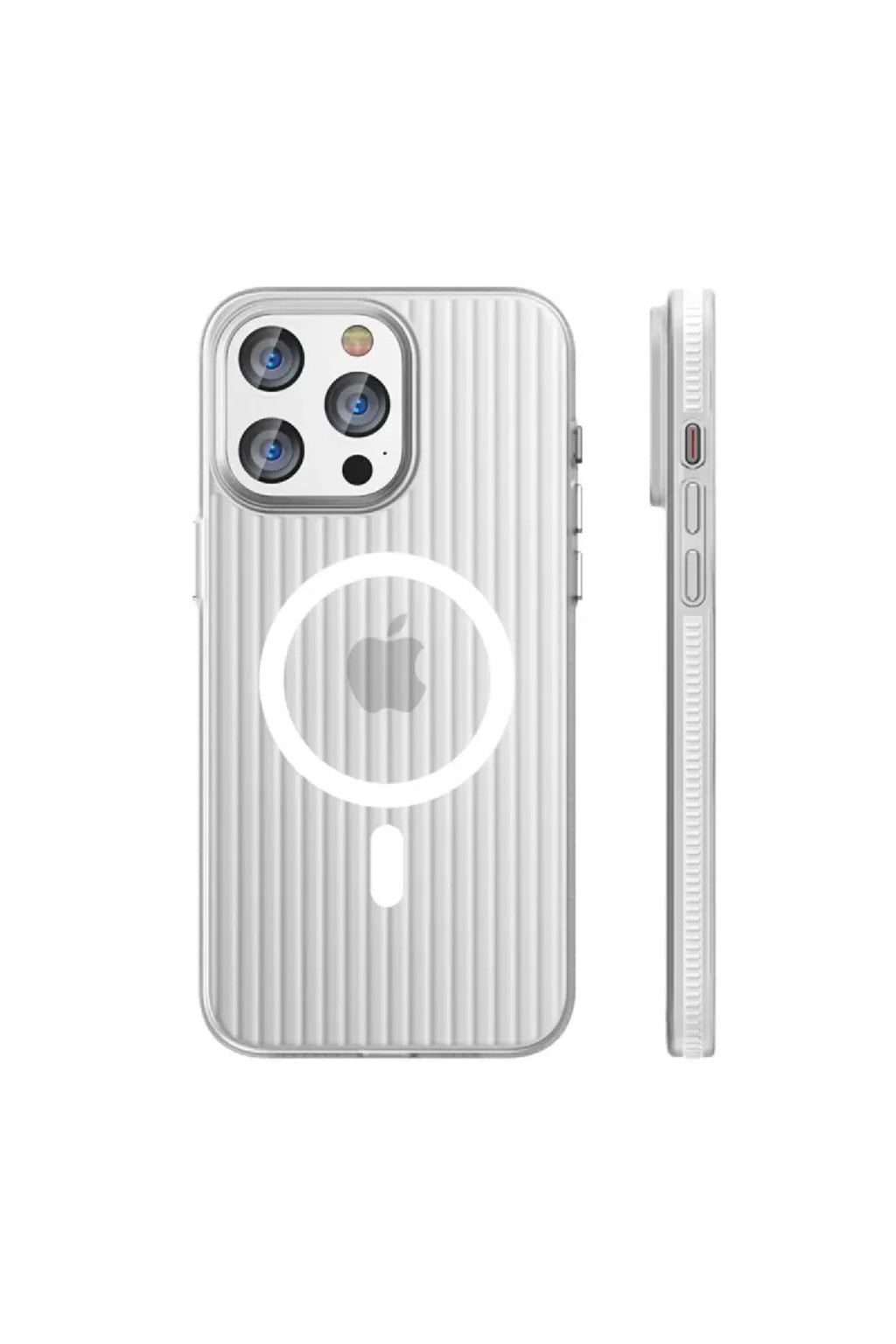 Joko Apple iPhone 15 Pro Max Uyumlu Line Magsafe Kapak - Beyaz