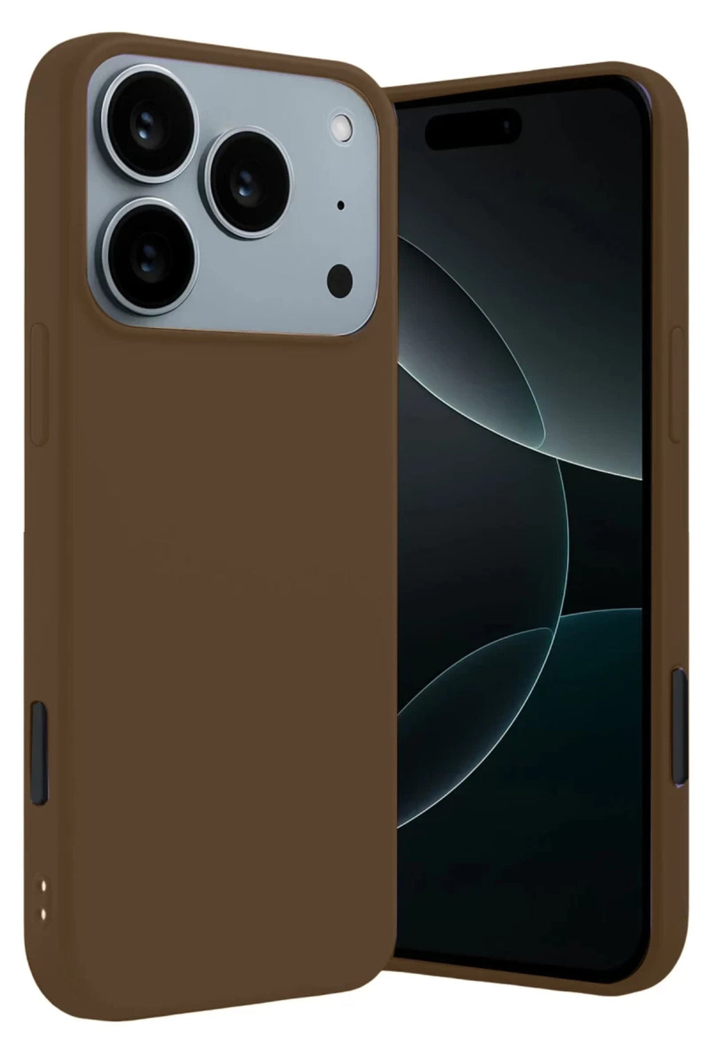 Apple iPhone 17 Pro Max Uyumlu First Silikon - Kahverengi