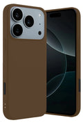 Apple iPhone 17 Pro Max Uyumlu First Silikon - Kahverengi