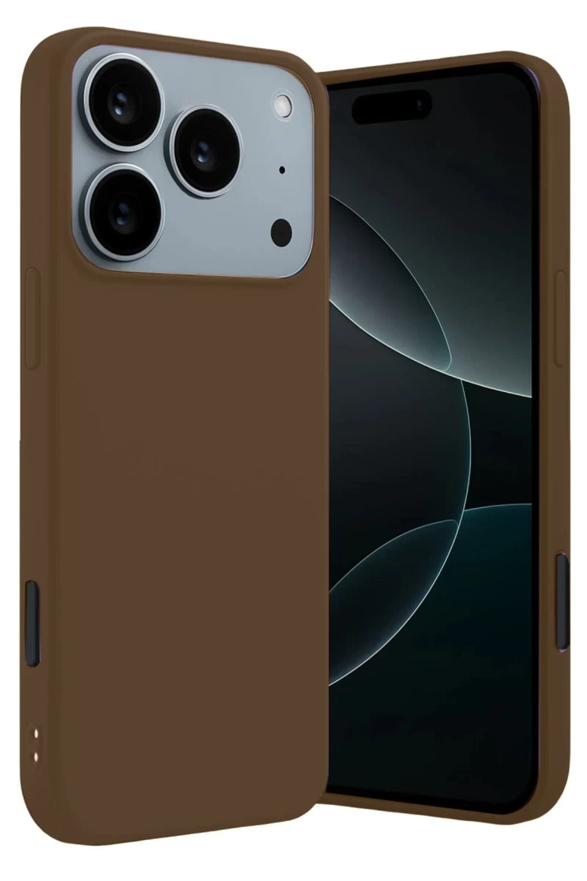 Apple iPhone 17 Pro Max Uyumlu First Silikon - Kahverengi