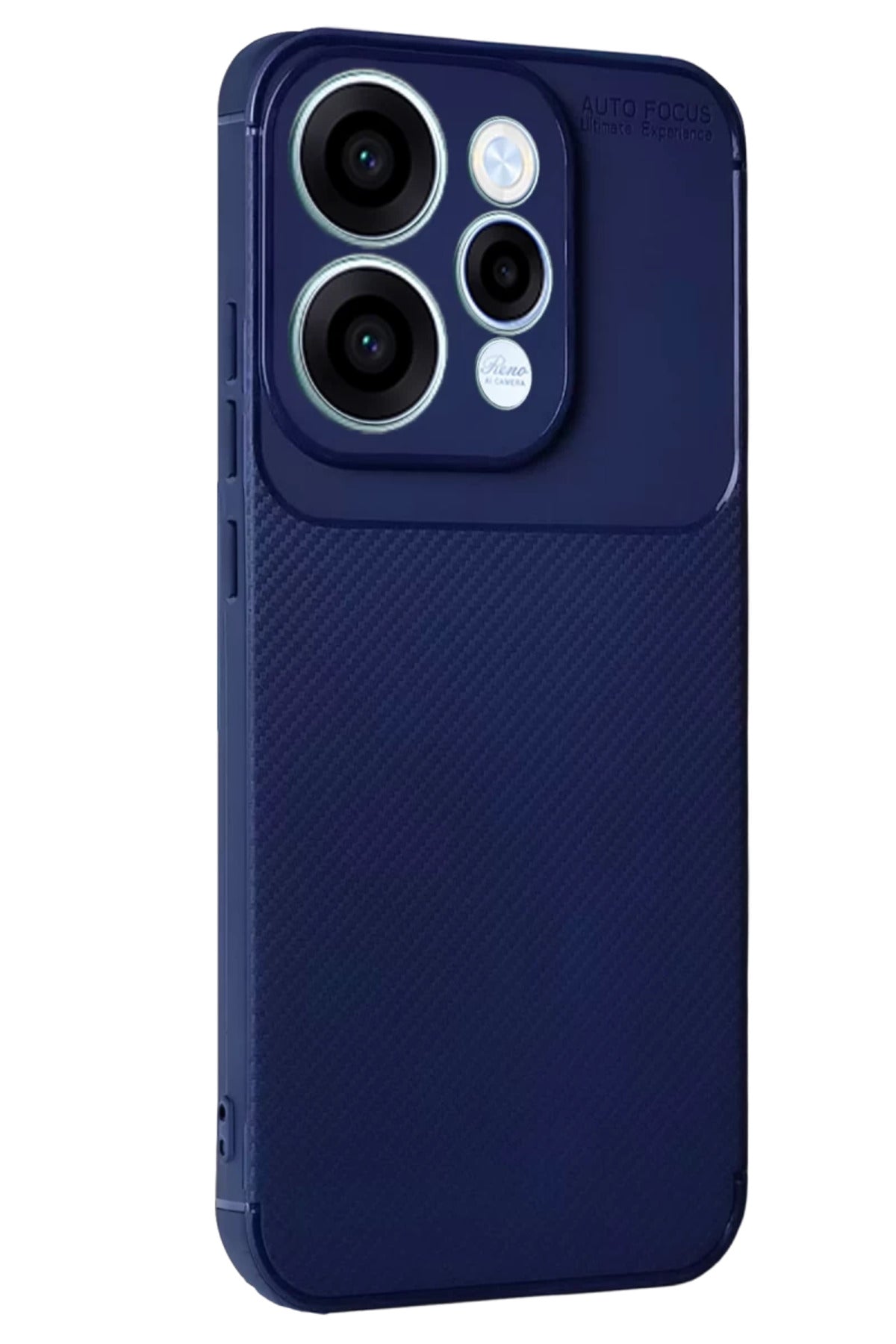 Oppo Reno 15 Uyumlu Auto Focus Karbon Kapak - Lacivert