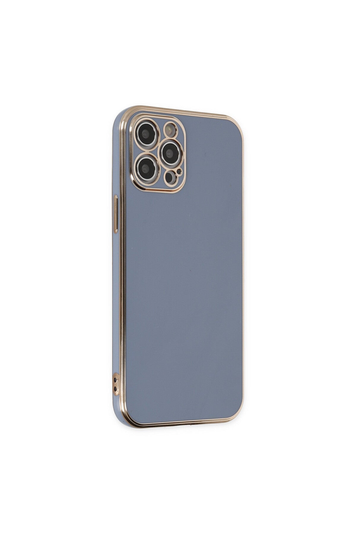Apple iPhone 12 Pro Uyumlu Kılıf Volet Silikon - Mavi