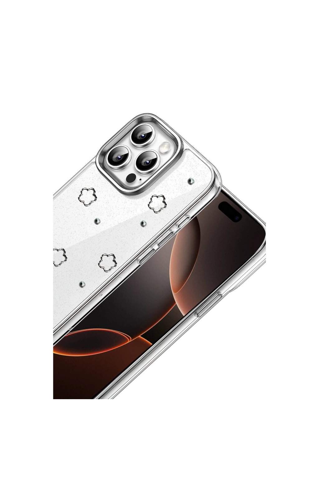 Apple iPhone 14 Pro Max Uyumlu Fiyonk Desenli Kapak - Desen 2