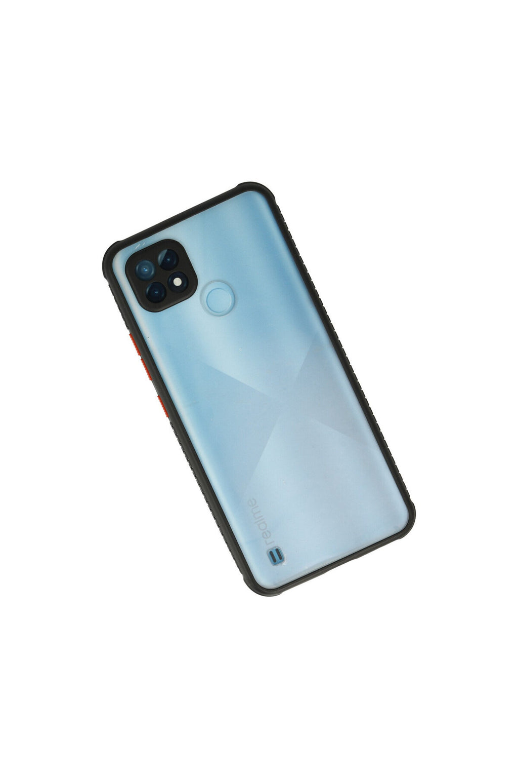 Realme C21 Uyumlu Kılıf Miami Şeffaf Silikon - Siyah