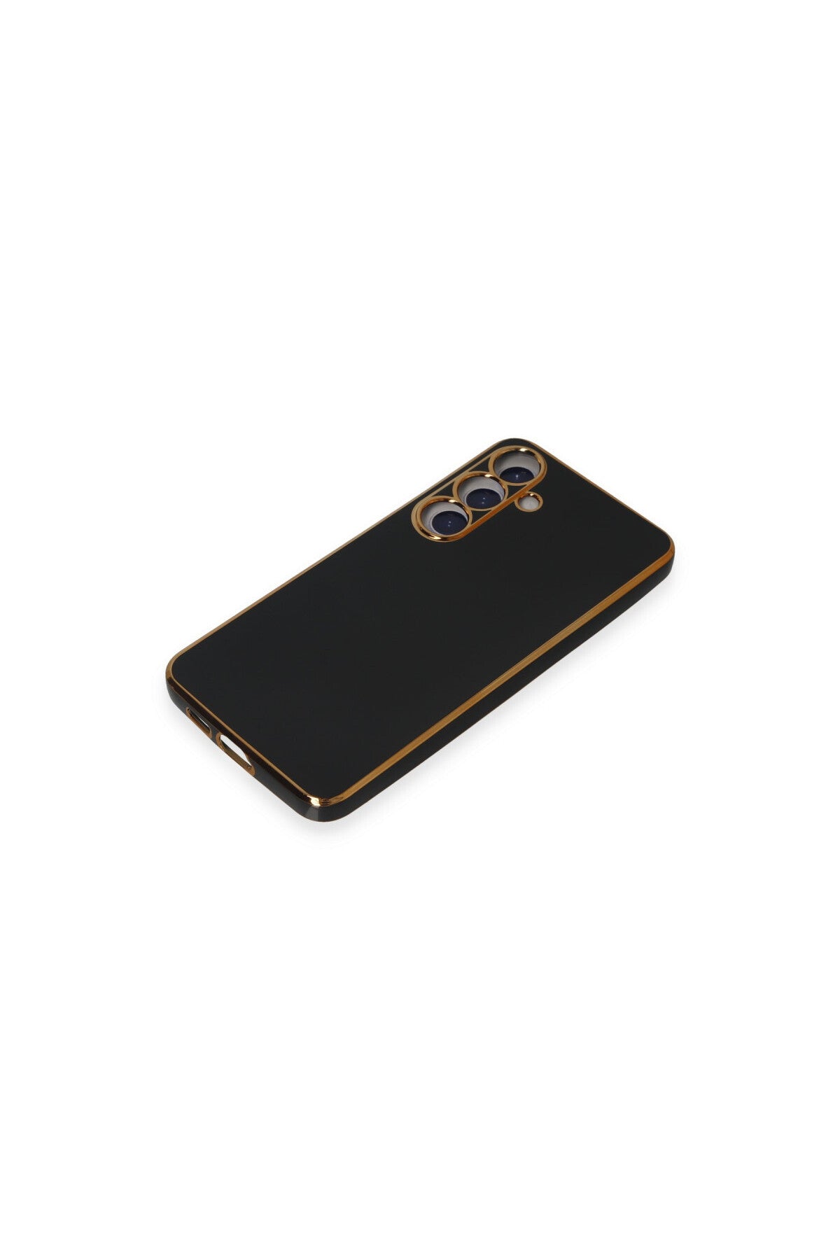 Samsung Galaxy S24 Plus Uyumlu Kılıf Volet Silikon - Siyah