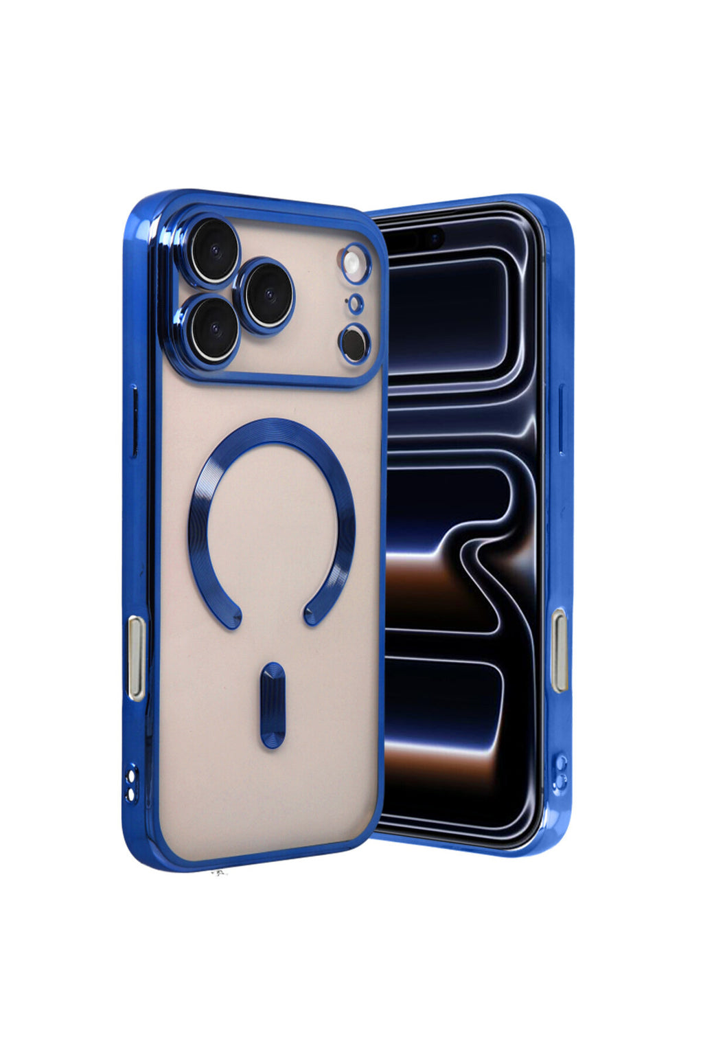 Apple iPhone 17 Pro Uyumlu Kross Magneticsafe Kapak - Lacivert