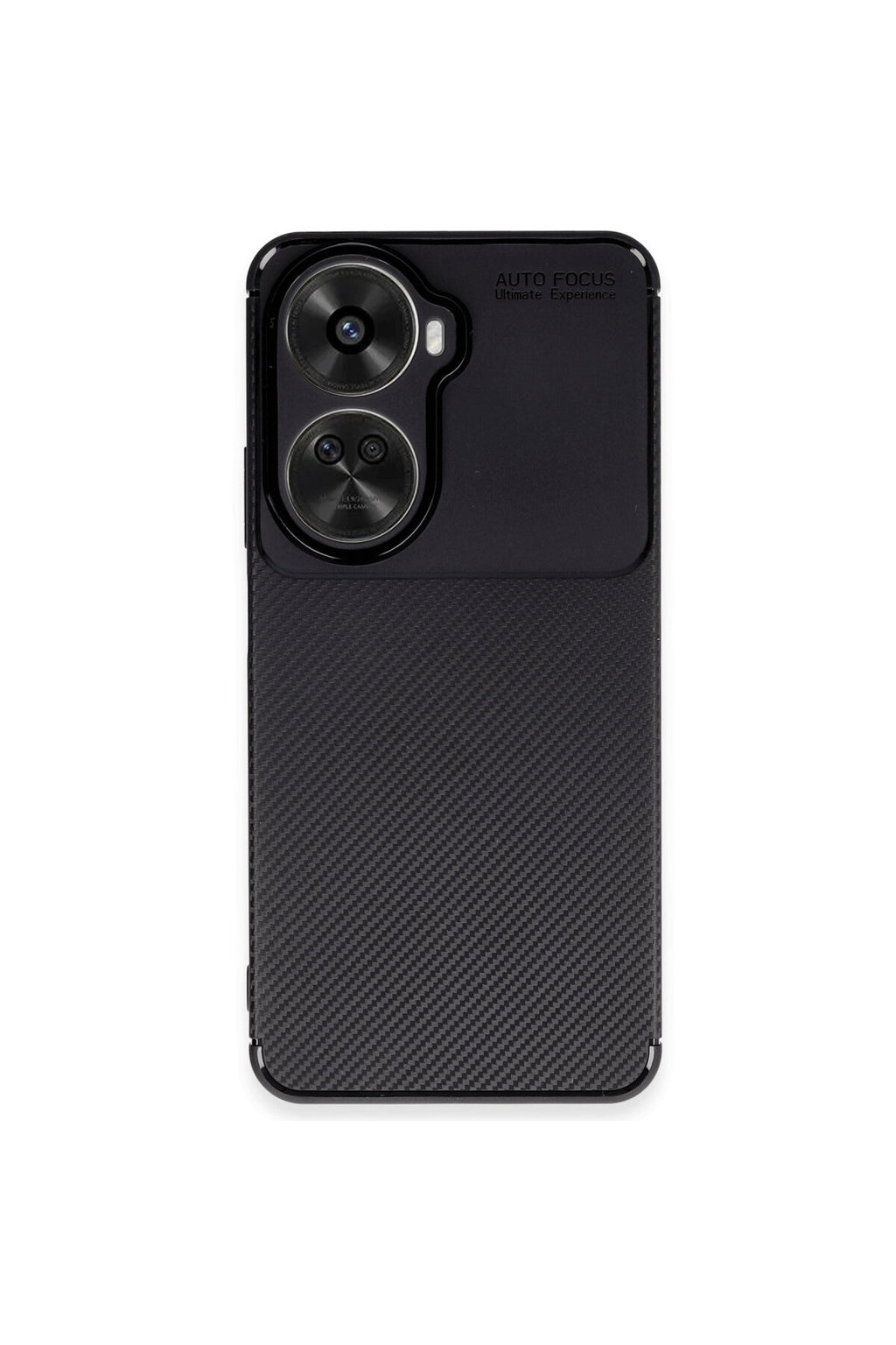 Huawei Nova 12 SE Uyumlu Kılıf Auto Focus Karbon Kapak - Siyah