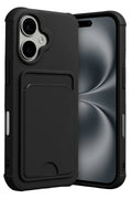 Apple iPhone 17 Uyumlu Kelvin Kartvizitli Silikon - Siyah