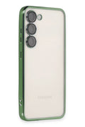 Samsung Galaxy S23 Plus Uyumlu Kılıf Lensli Silikon - Yeşil