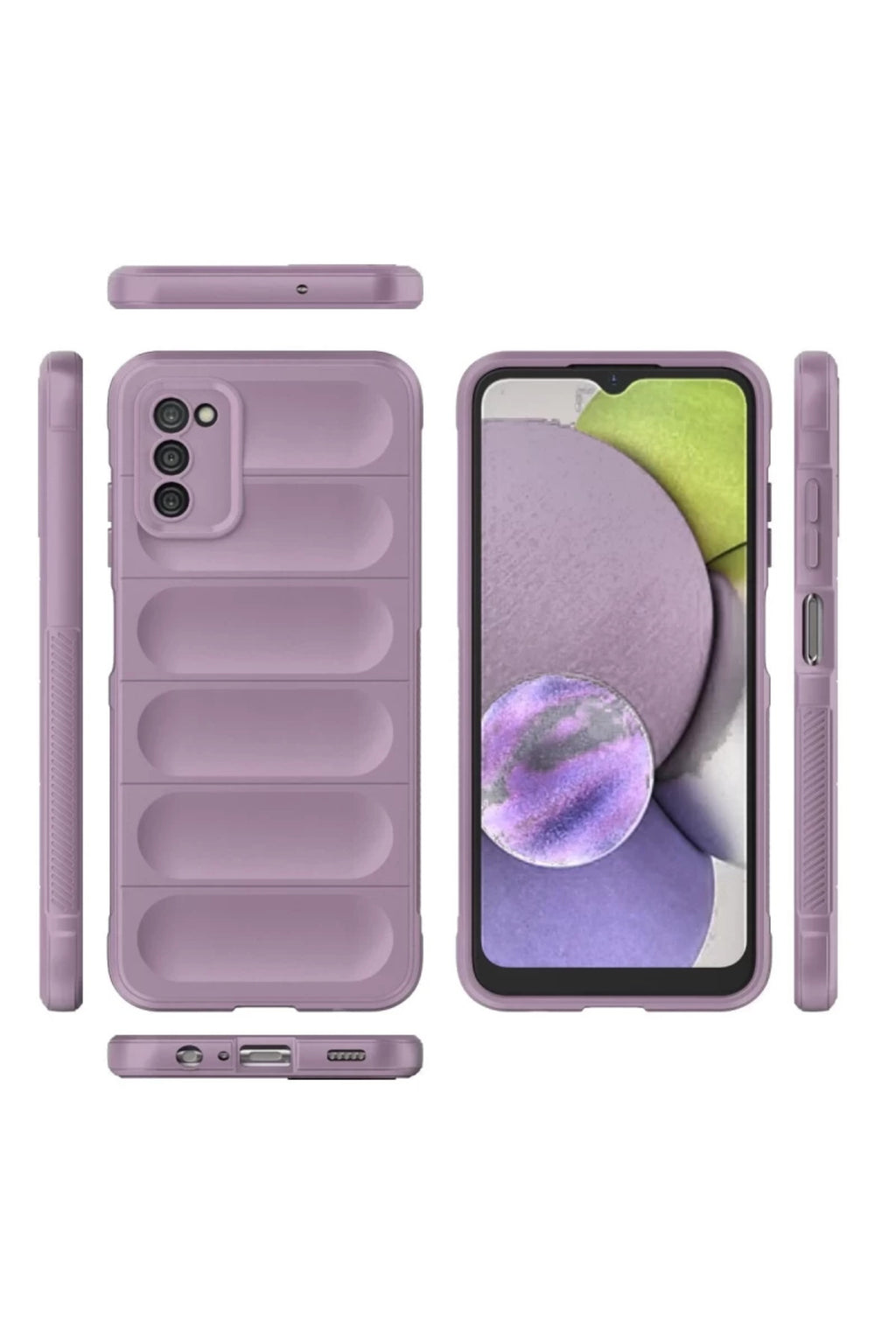 Samsung Galaxy A03S Uyumlu Kılıf Optimum Silikon - Mor