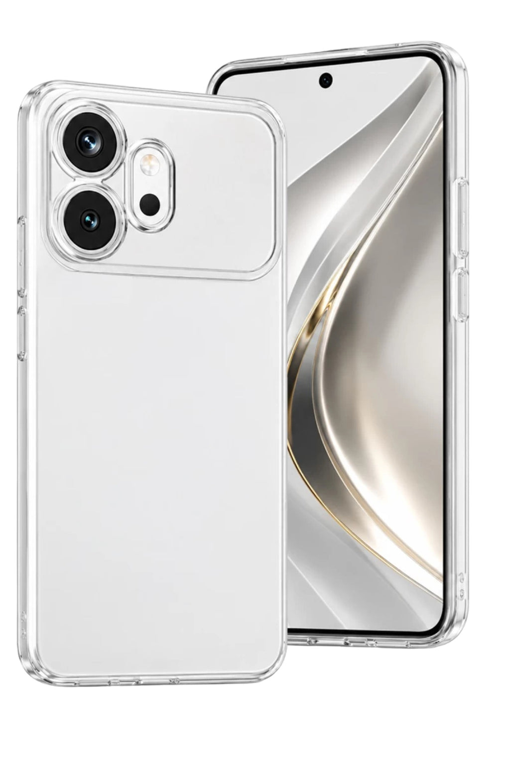 Huawei Honor 600 Uyumlu Lüx Şeffaf Silikon - Şeffaf