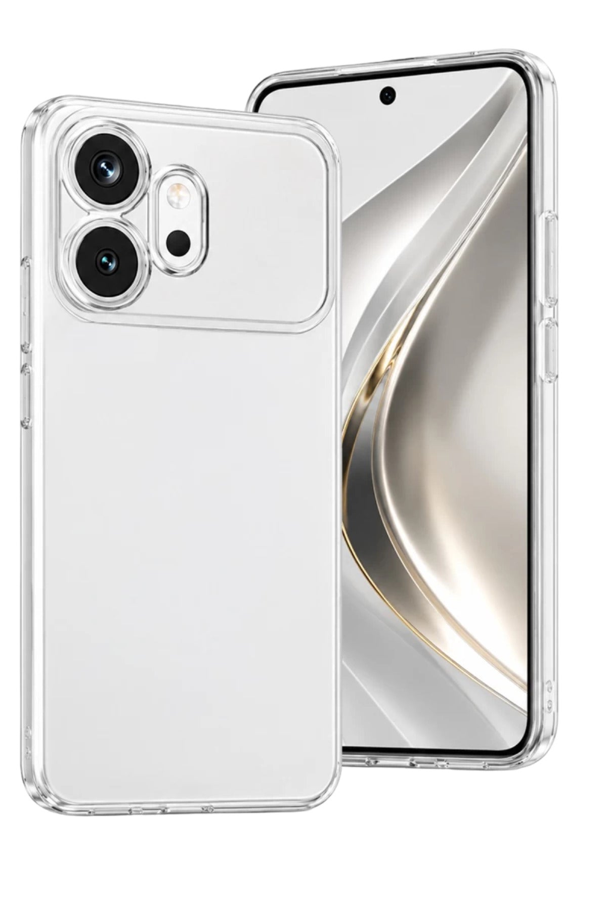 Huawei Honor 600 Uyumlu Lüx Şeffaf Silikon - Şeffaf