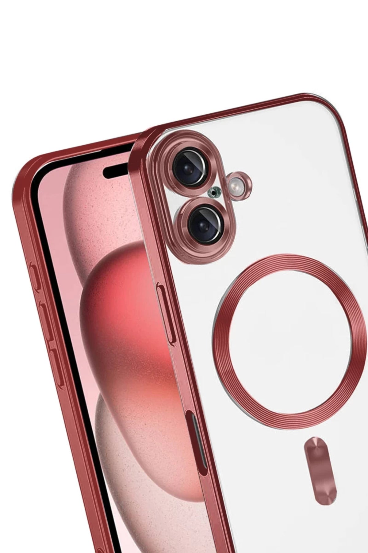 Apple iPhone 17 Uyumlu Kross Magneticsafe Kapak - Kırmızı