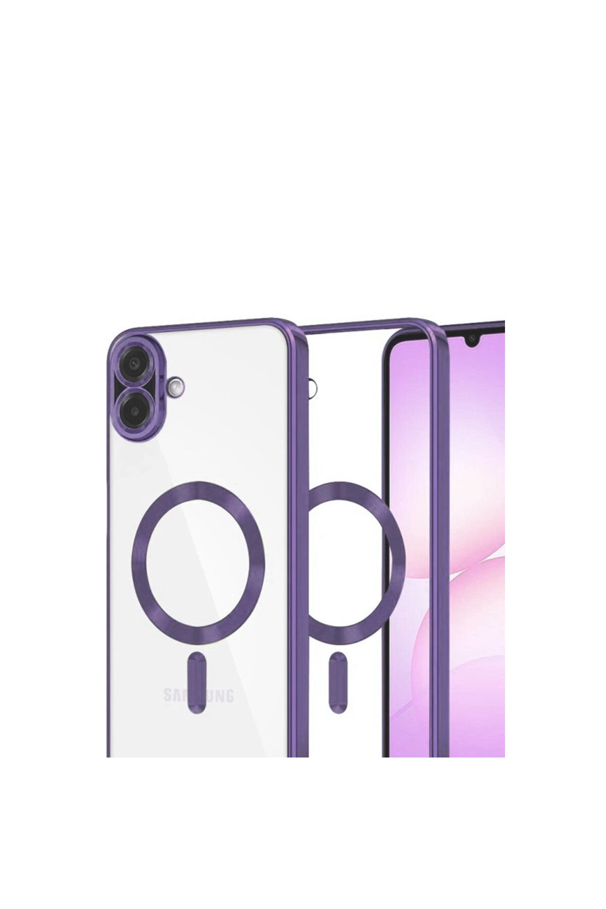 Samsung Galaxy A07 4G Uyumlu Kross Magneticsafe Kapak - Mor