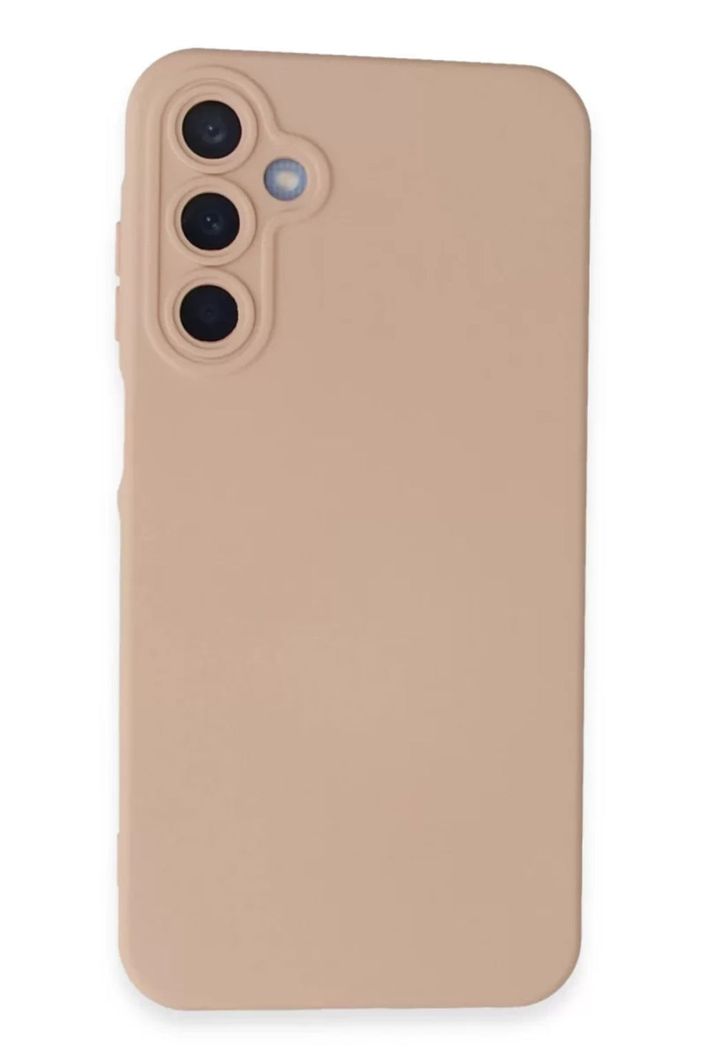 Samsung Galaxy A15 4G Uyumlu Kılıf Nano içi Kadife Silikon - Pudra