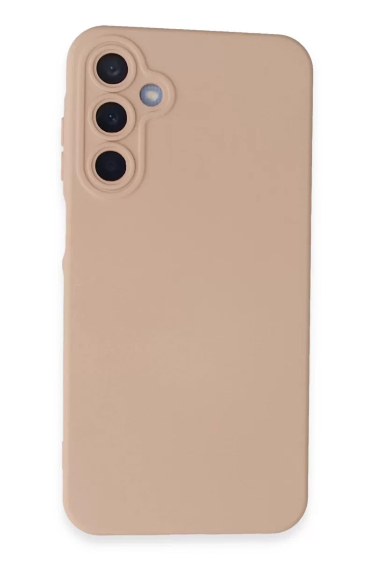 Samsung Galaxy A15 4G Uyumlu Kılıf Nano içi Kadife Silikon - Pudra