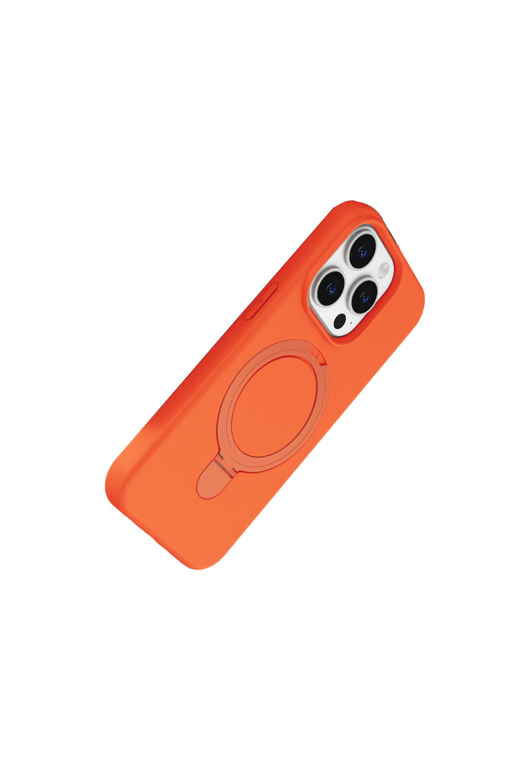 Apple iPhone 14 Pro Max Uyumlu Regal Magsafe Standlı Kapak - Turuncu