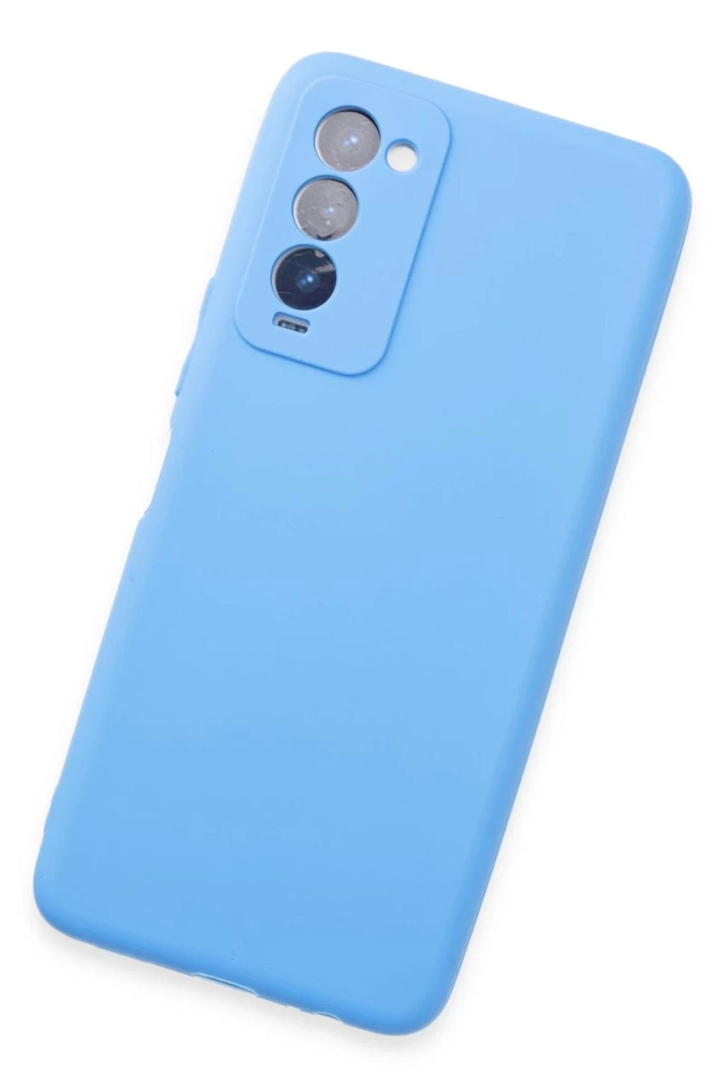 Tecno Camon 18 Uyumlu Kılıf First Silikon - Mavi