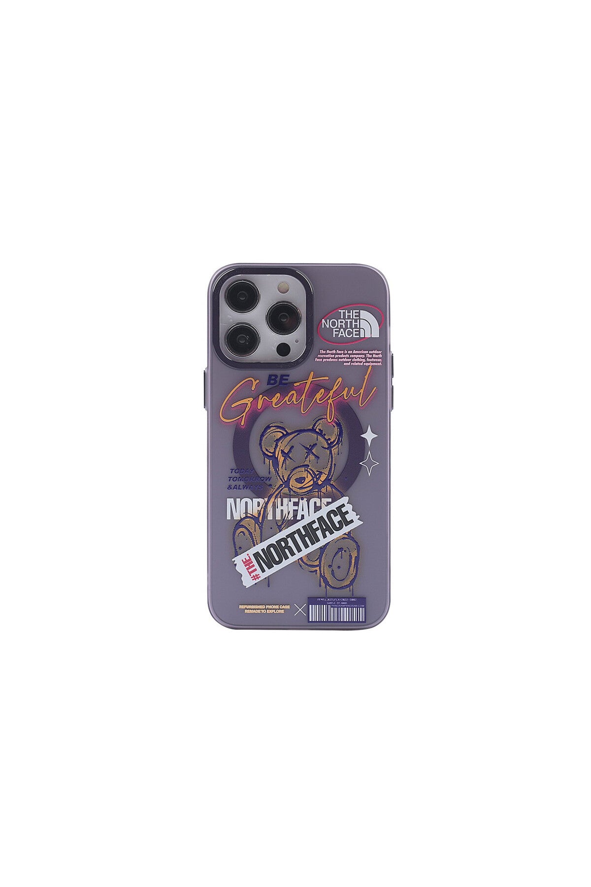Apple iPhone 14 Pro Uyumlu Kılıf Apollo Magneticsafe Desenli Kapak - Apollo Mor - 2