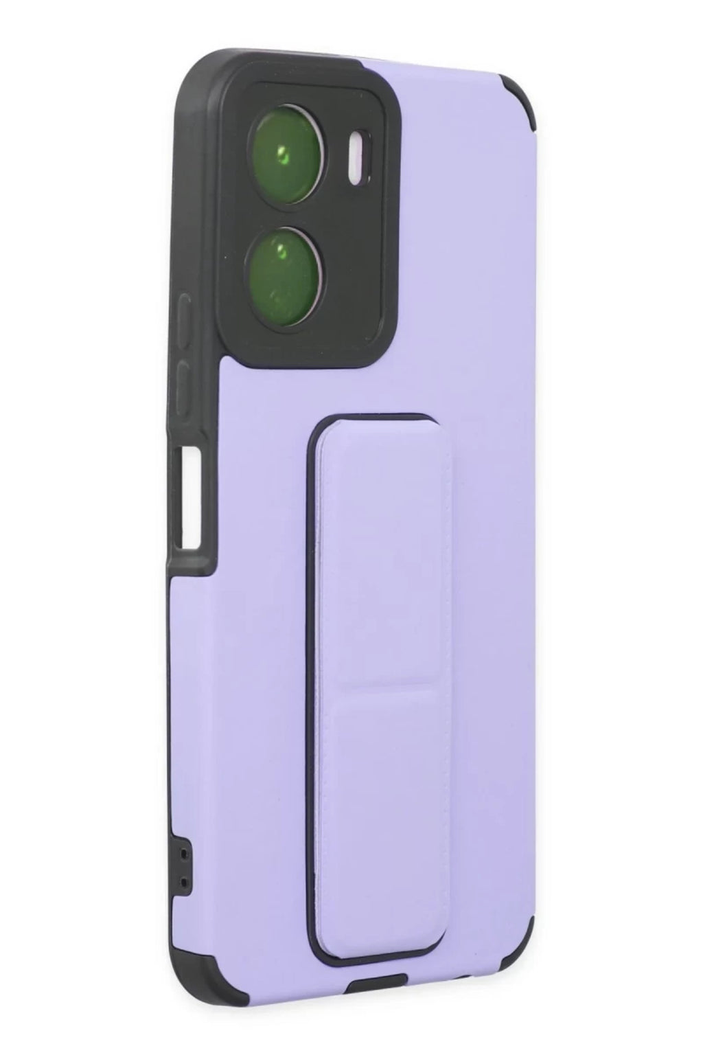 Vivo Y16 Uyumlu Kılıf Mega Standlı Silikon - Lila