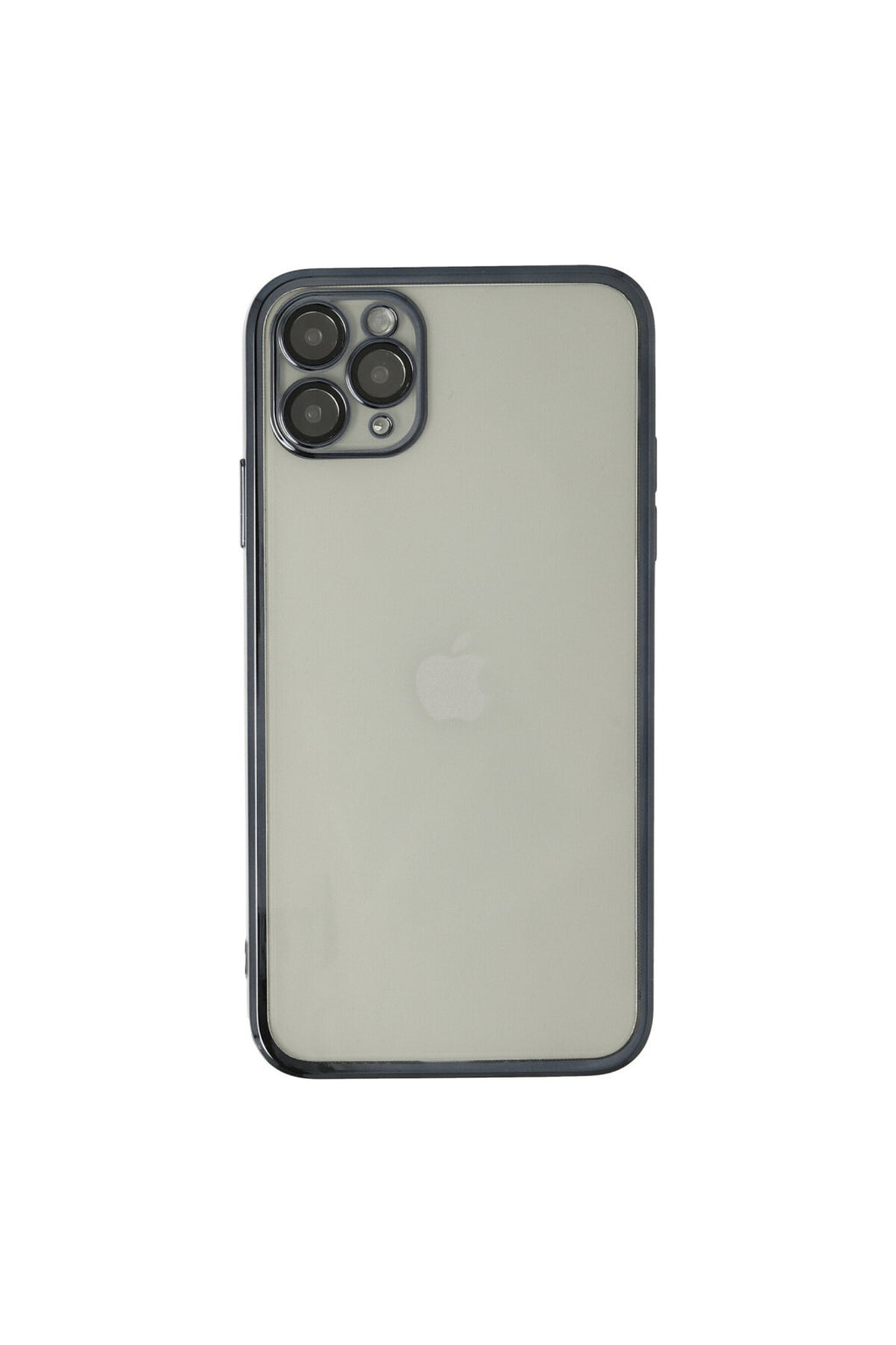 Apple iPhone 11 Pro Max Uyumlu Kılıf Lensli Silikon - Siyah