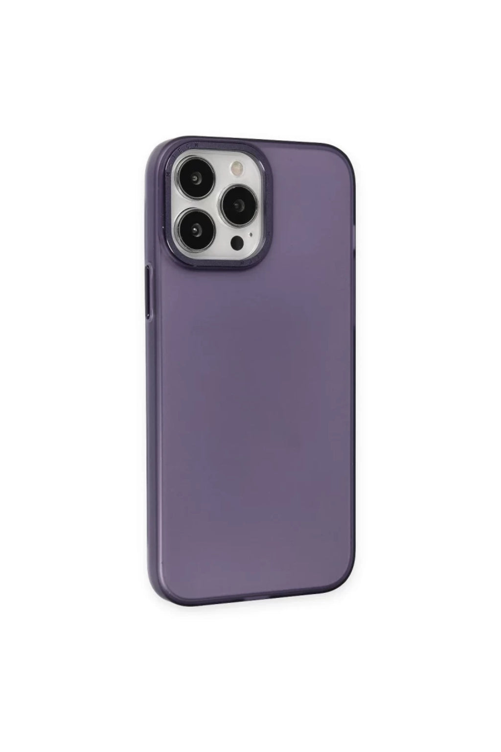 Apple iPhone 14 Pro Max Uyumlu Kılıf Modos Metal Kapak - Derin Mor