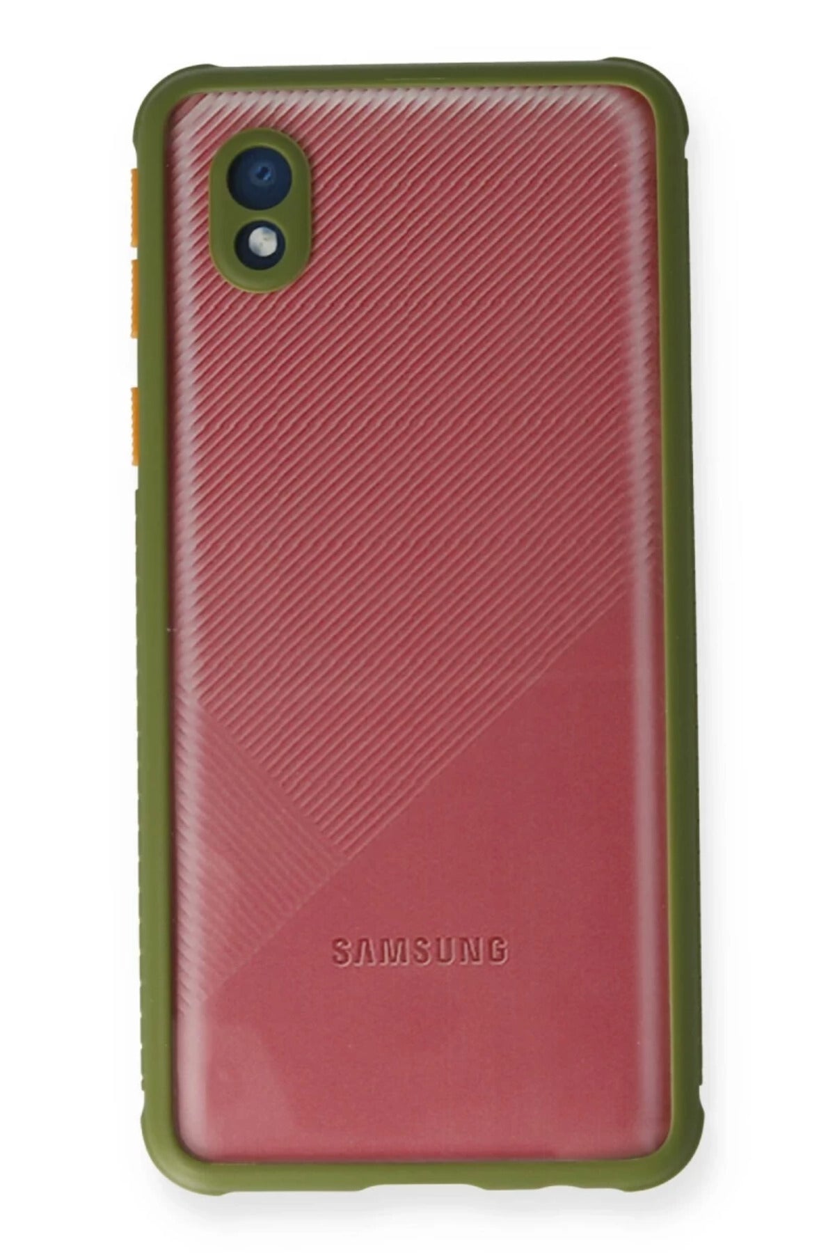 Samsung Galaxy A01 Core Uyumlu Kılıf Miami Şeffaf Silikon - Yeşil