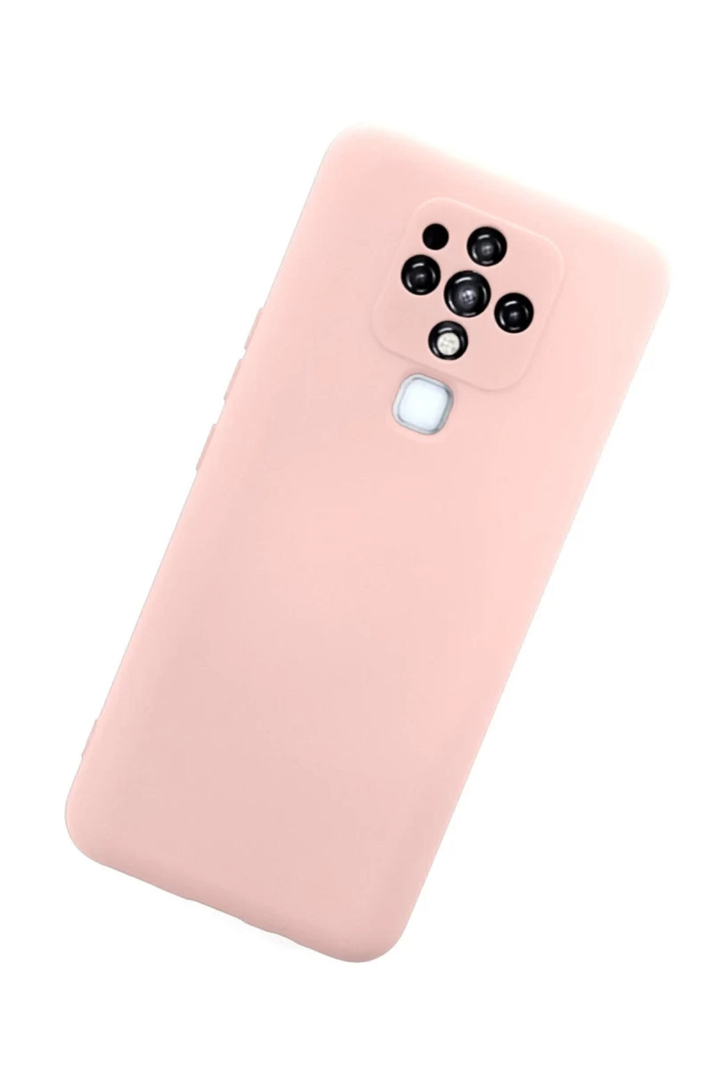 Tecno Camon 16 Uyumlu Kılıf Nano içi Kadife Silikon - Pudra