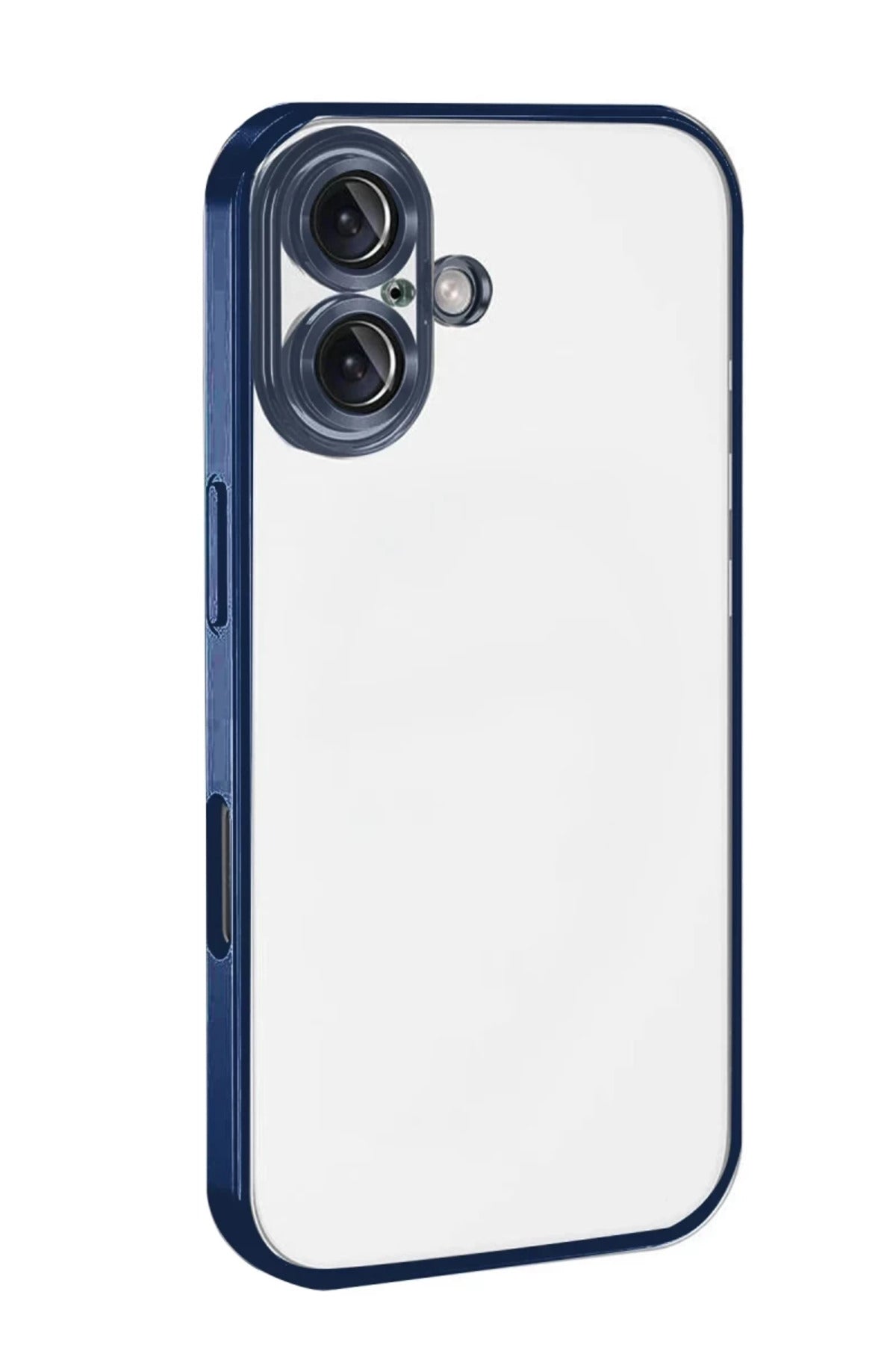 Apple iPhone 17 Uyumlu Lensli Silikon - Lacivert
