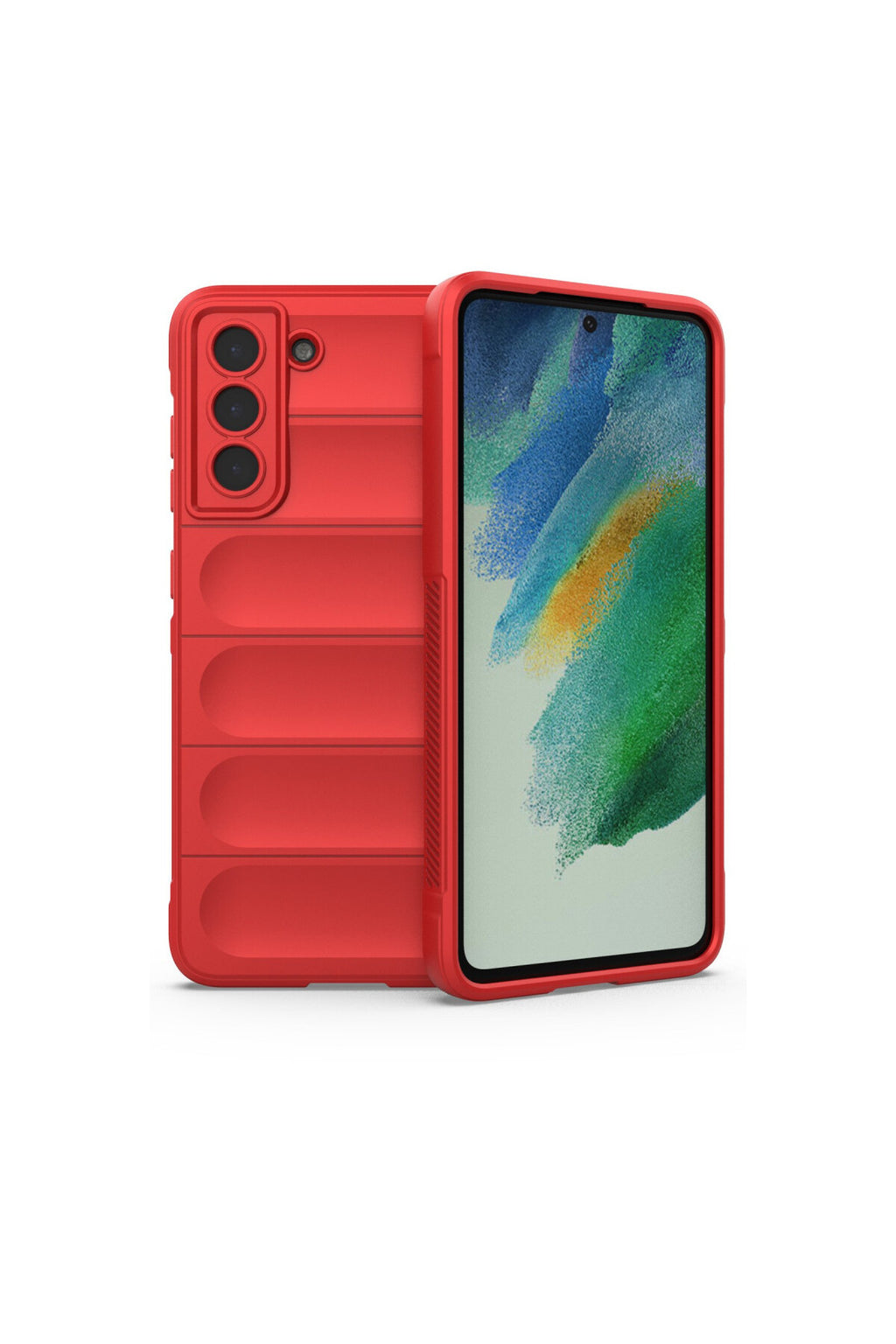 Samsung Galaxy S22 Plus Uyumlu Kılıf Optimum Silikon - Kırmızı