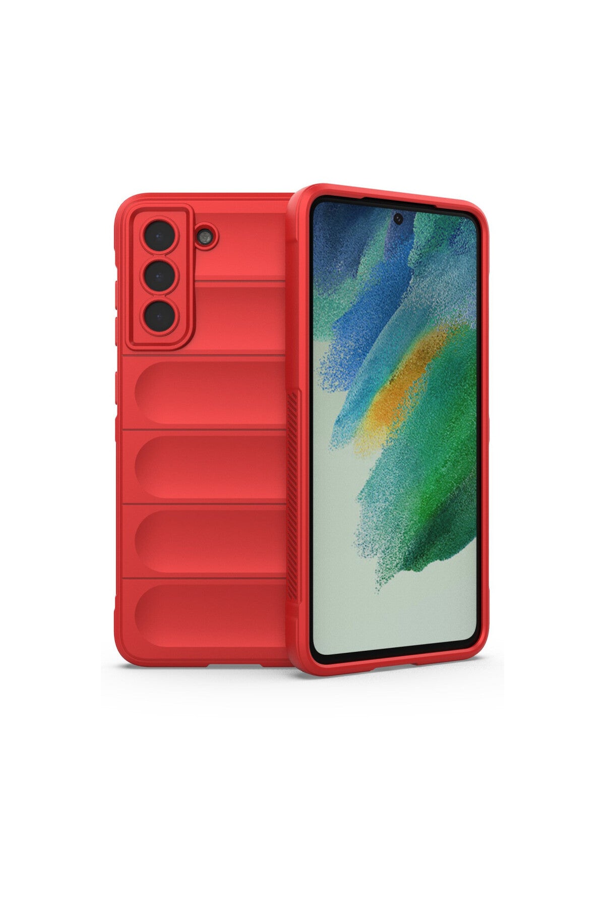 Samsung Galaxy S22 Plus Uyumlu Kılıf Optimum Silikon - Kırmızı