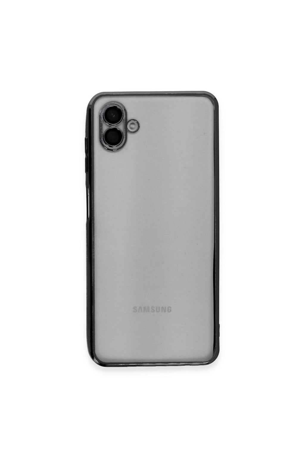 Samsung Galaxy A04 Uyumlu Kılıf Lensli Silikon - Siyah