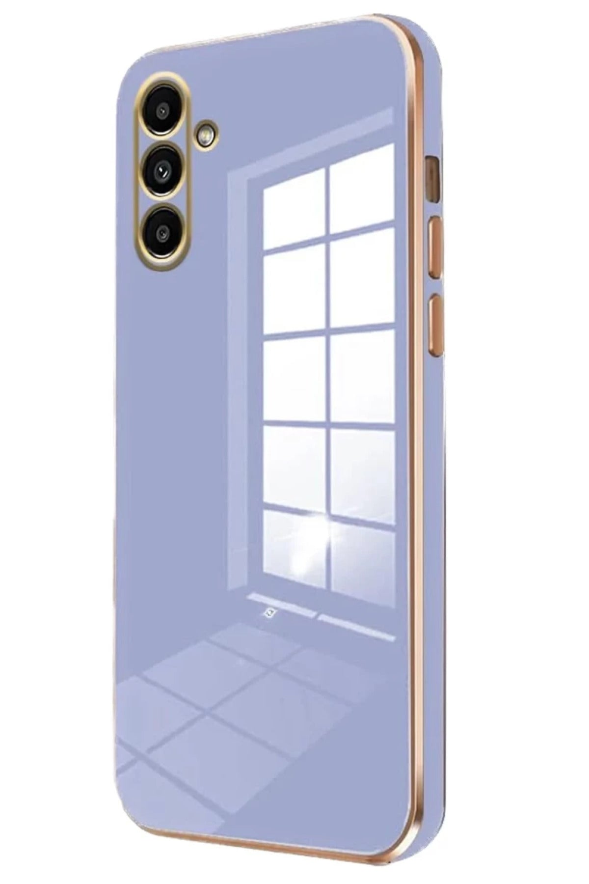 Samsung Galaxy M15 Uyumlu Kılıf Volet Silikon - Mavi