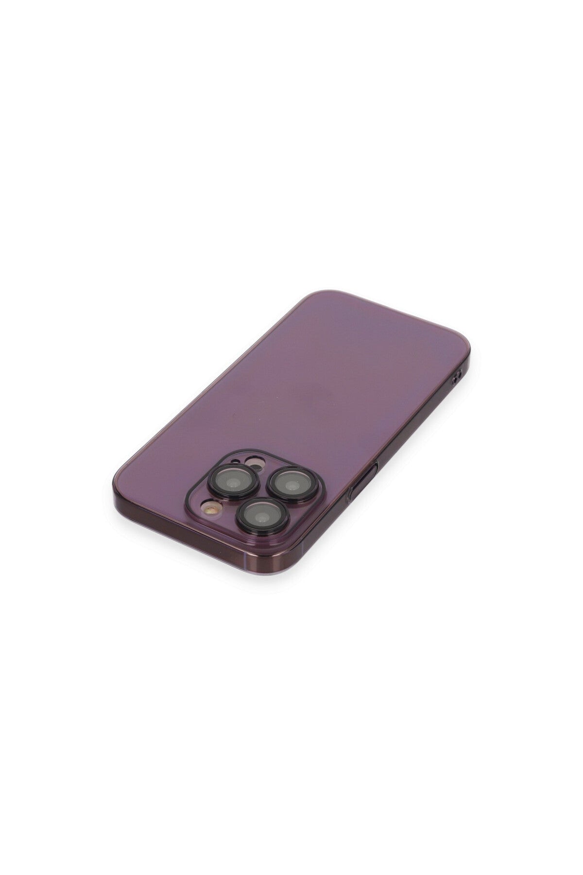 Apple iPhone 14 Pro Uyumlu Kılıf Armada Lensli Kapak - Derin Mor