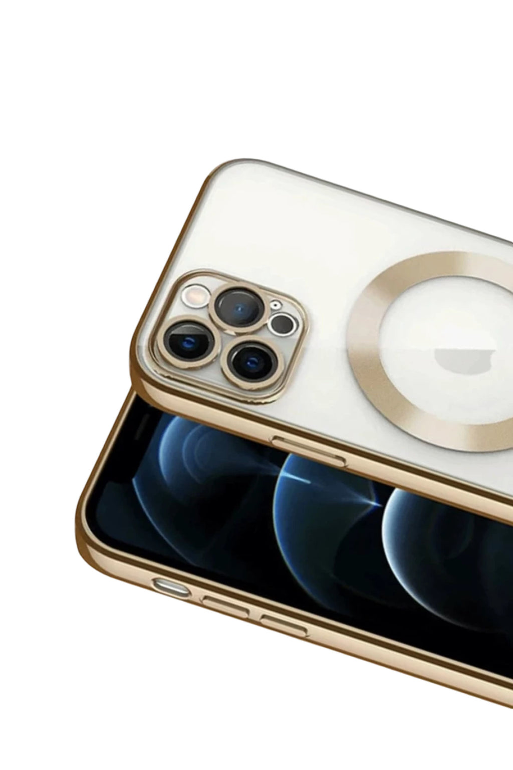 Apple iPhone 13 Pro Uyumlu Kılıf Kross Magneticsafe Kapak - Gold