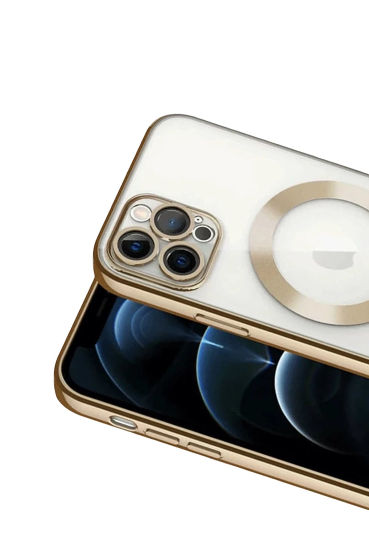 Apple iPhone 13 Pro Uyumlu Kılıf Kross Magneticsafe Kapak - Gold