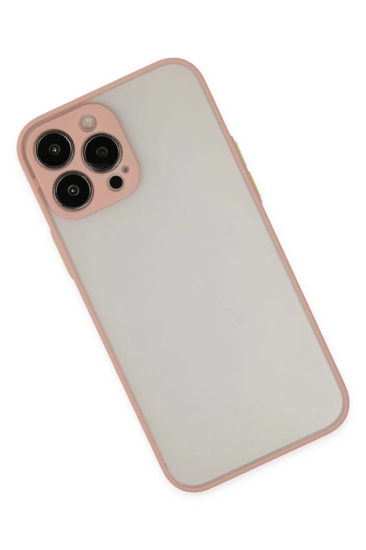 Apple iPhone 13 Pro Max Uyumlu Kılıf Montreal Silikon Kapak - Pembe