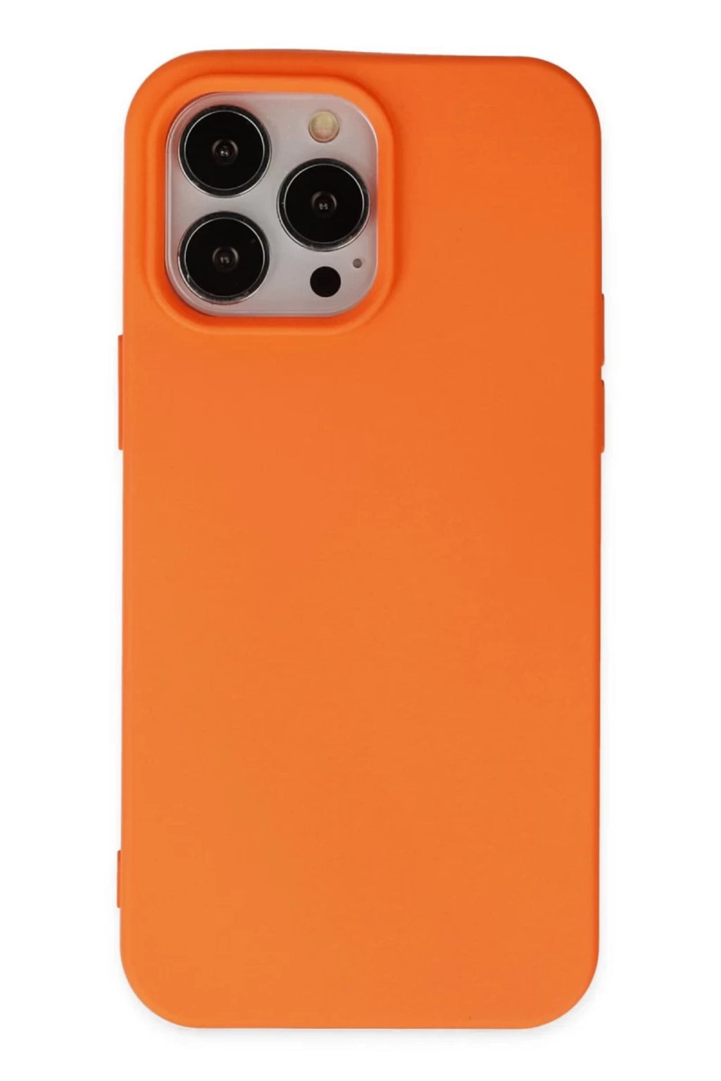 Apple iPhone 15 Pro Uyumlu Kılıf Nano içi Kadife Silikon - Turuncu