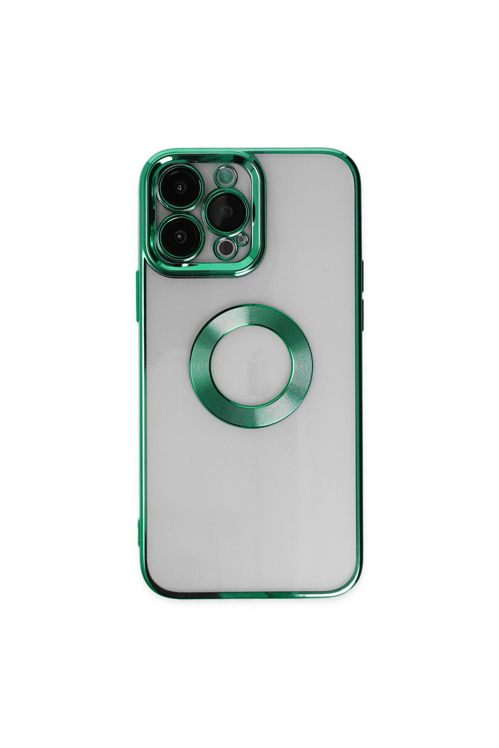 Apple iPhone 14 Pro Uyumlu Kılıf Slot Silikon - Köknar Yeşili
